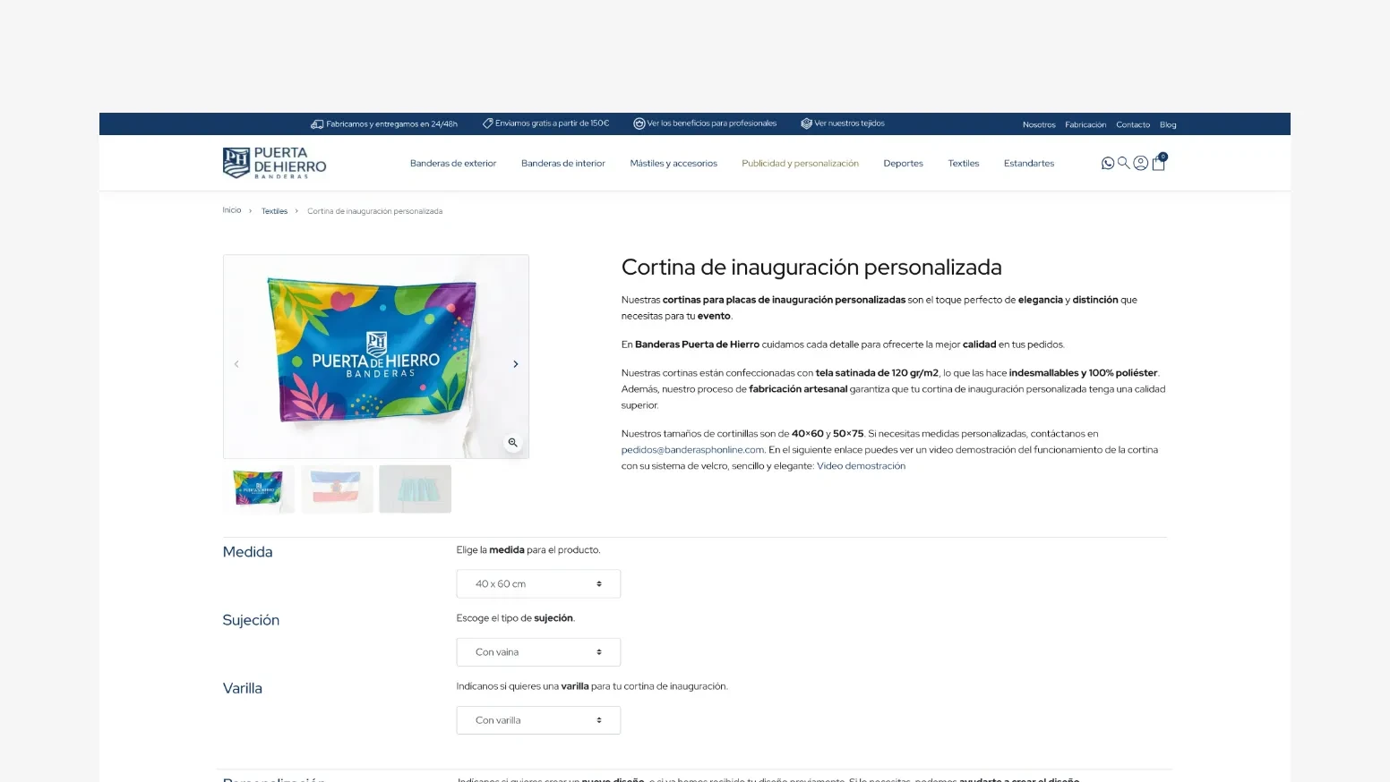 Banderas Puerta de Hierro mockup 3