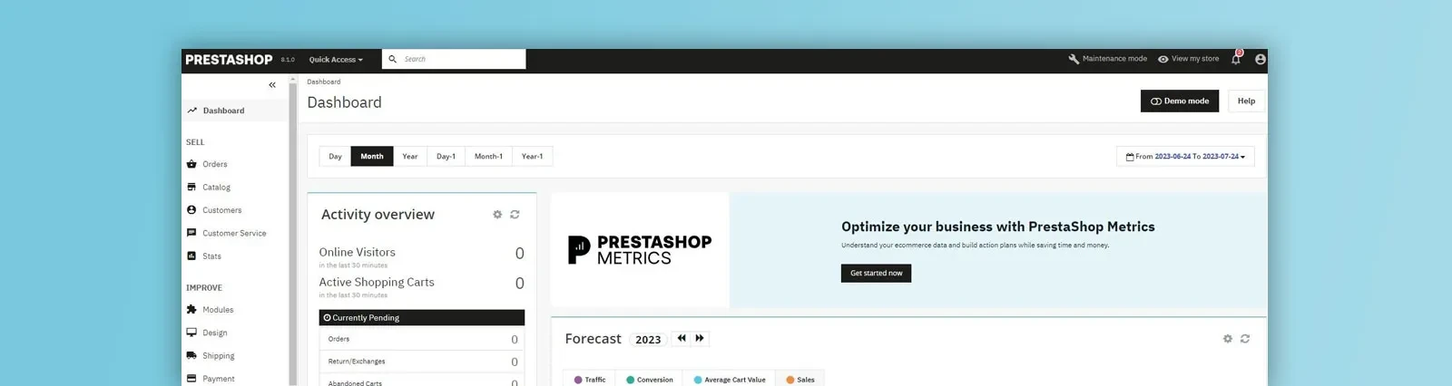 Servicios sobre PrestaShop