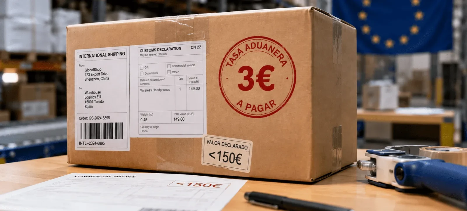 Nueva tasa de 3 euros a los envíos de fuera de la UE