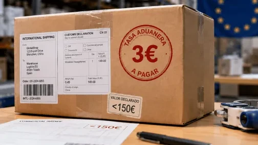 Nueva tasa de 3 euros a los envíos de fuera de la UE